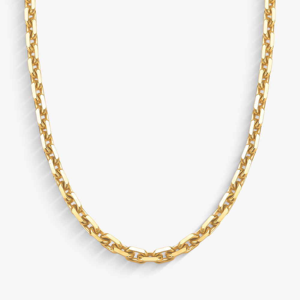Corrente Cartier Cadeado Maciça em Ouro Amarelo 18K, 70cm