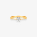 Anel Solitário Oris com Diamante em Ouro Branco 18K