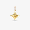 Pingente Estrela com Pedra em Ouro Amarelo 18K