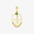 Pingente Medicina Veterinária em Ouro Amarelo 18K
