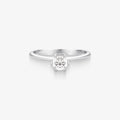 Anel Solitário Infinito com Diamante em Ouro Branco 18K