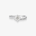 Anel Solitário Axis com Diamante em Ouro Branco 18K