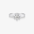 Anel Solitário Rhea com Diamante em Ouro Branco 18K