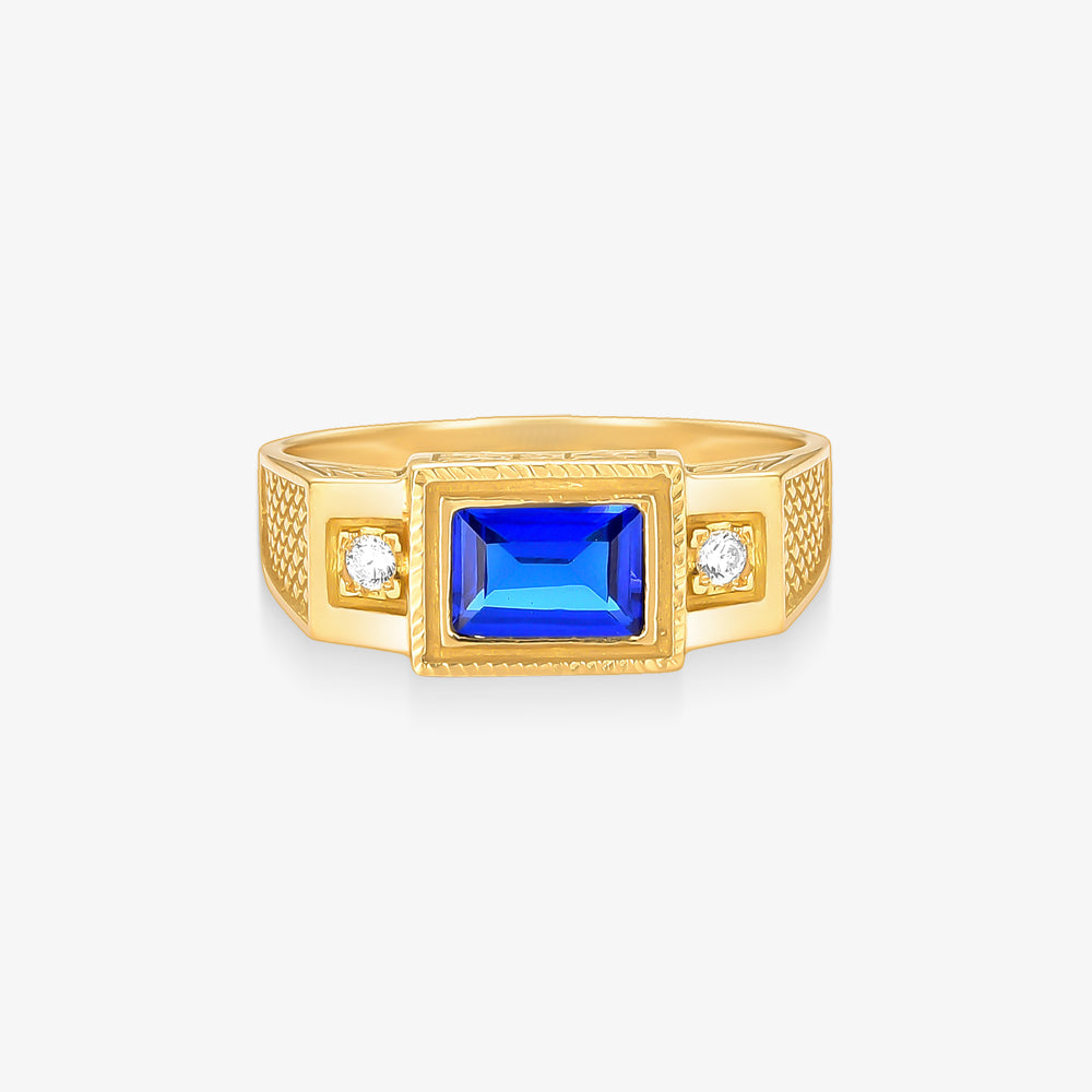Anel Formatura Engenharia em Ouro Amarelo 18K