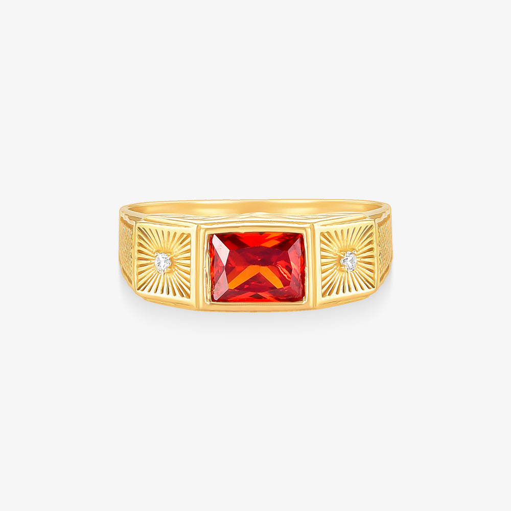 Anel Formatura Medicina em Ouro Amarelo 18K