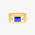 Anel Formatura Engenharia em Ouro Amarelo 18K