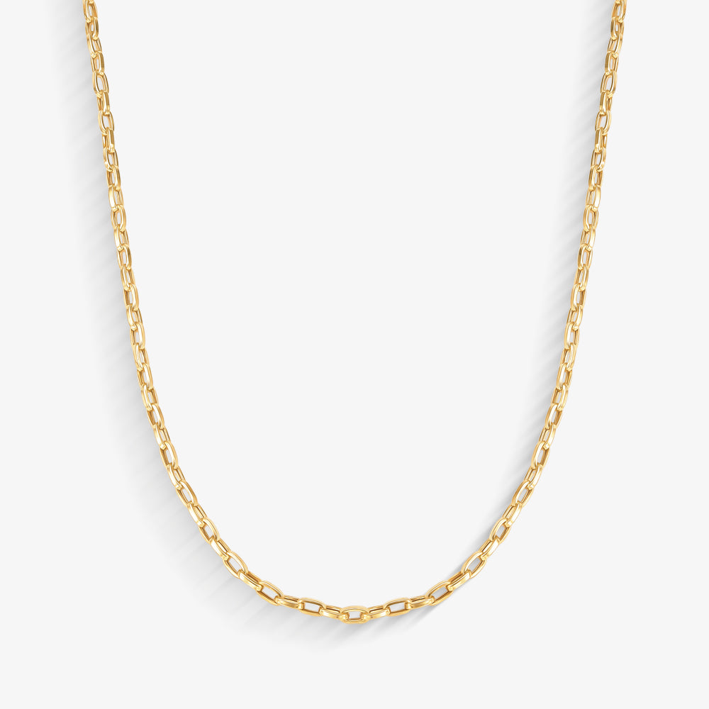 Corrente Cartier Caixa Oca em Ouro Amarelo 18K, 60cm