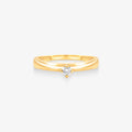 Anel Solitário Nyra com Diamante em Ouro Amarelo 18K