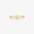 Anel Solitário Ever com Diamante em Ouro Amarelo 18K