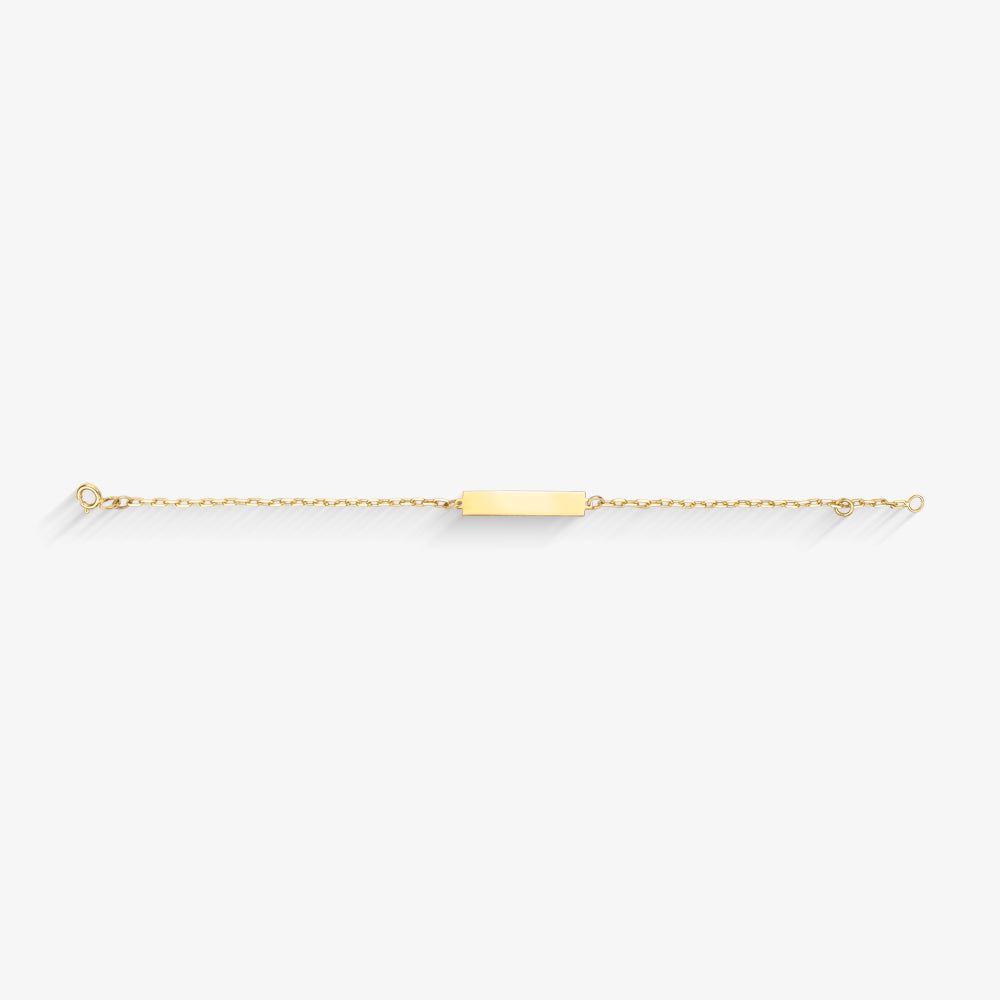Pulseira Infantil Chapinha Cartier em Ouro Amarelo 18K