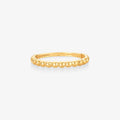 Anel Trabalhado Bola em Ouro Amarelo 18K