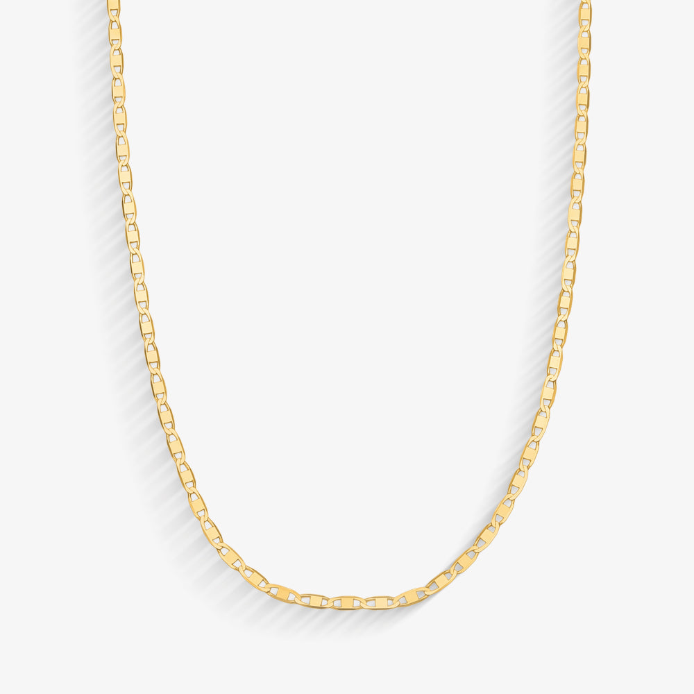 Corrente Piastrine em Ouro Amarelo 18K, 60cm