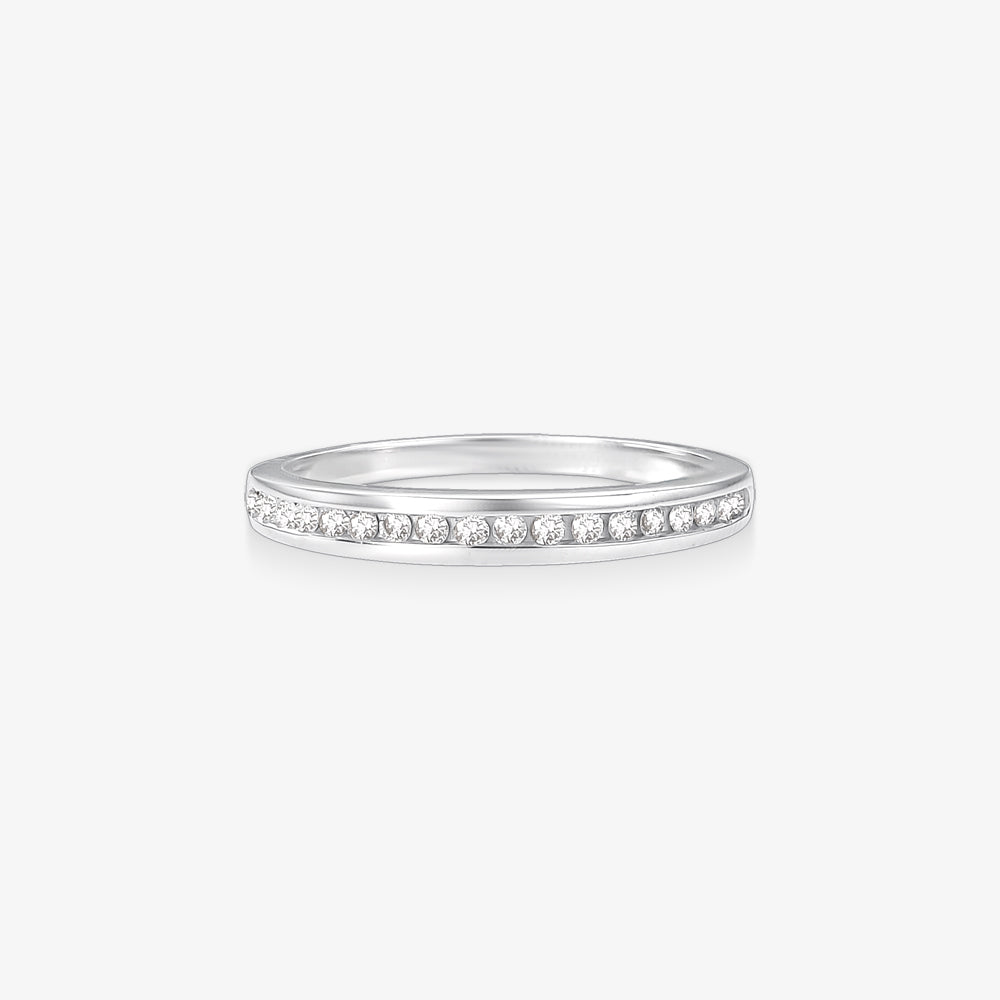 Anel Luz XII com Diamantes em Ouro Branco 18K