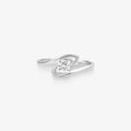 Anel Solitário Boreal com Diamante em Ouro Branco 18K