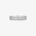 Anel Mel com Diamantes em Ouro Branco 18K