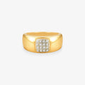 Anel Sol II com Diamante em Ouro Amarelo 18K