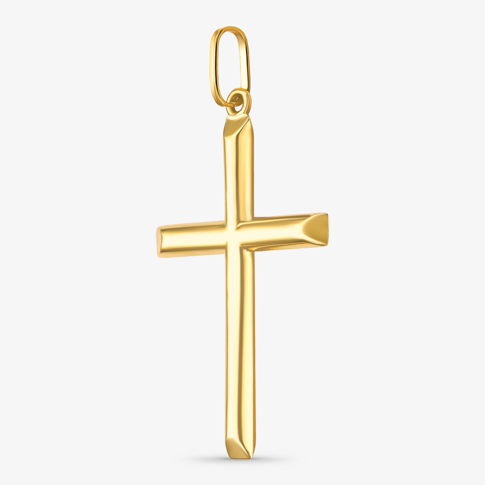 Pingente Cruz Grande em Ouro Amarelo 18K