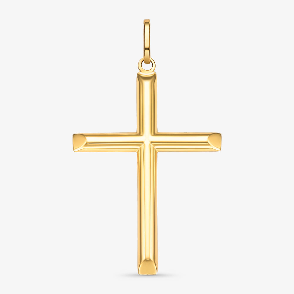 Pingente Cruz Grande em Ouro Amarelo 18K