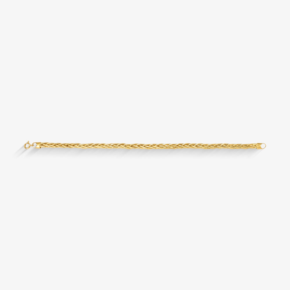 Pulseira Palmeira em Ouro Amarelo 18K, 19cm