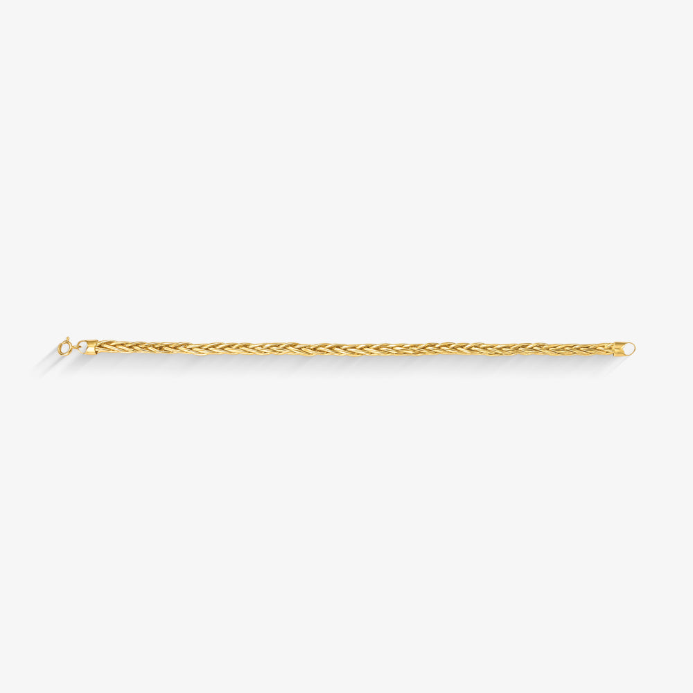 Pulseira Palmeira em Ouro Amarelo 18K, 19cm