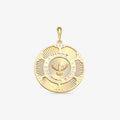 Pingente Espírito Santo com Pedras em Ouro Amarelo 18K