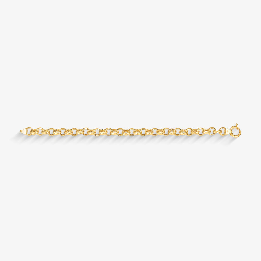 Pulseira Elo Português em Ouro Amarelo 18K, 18cm