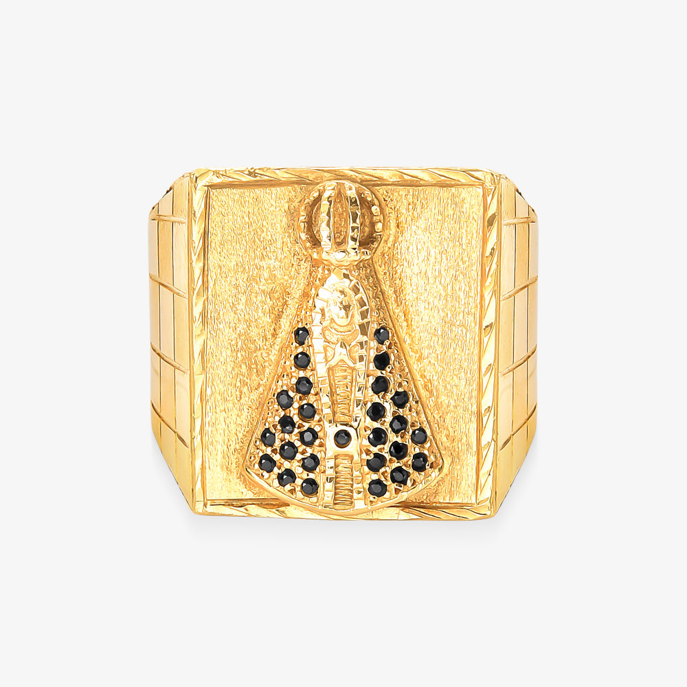 Anel N.S. Aparecida em Ouro Amarelo 18K