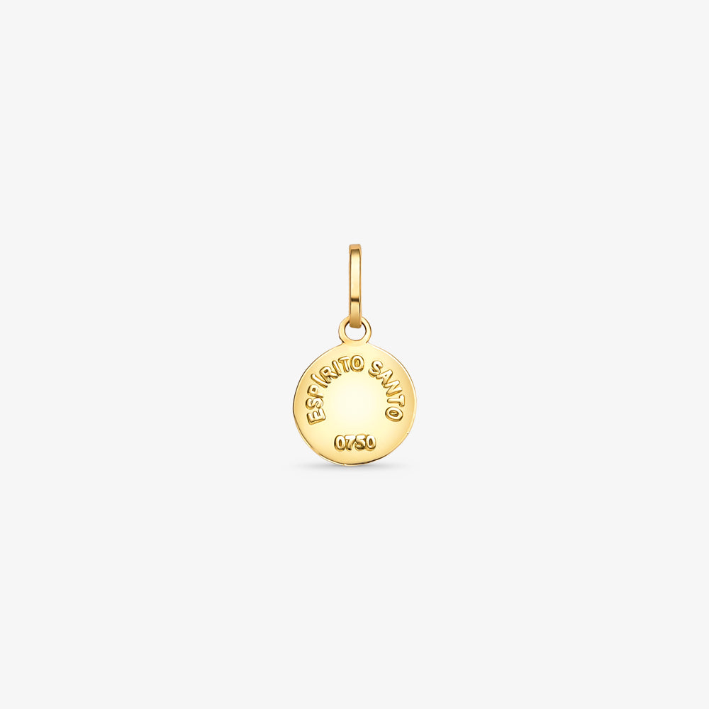 Pingente Divino Espírito Santo em Ouro Amarelo 18K