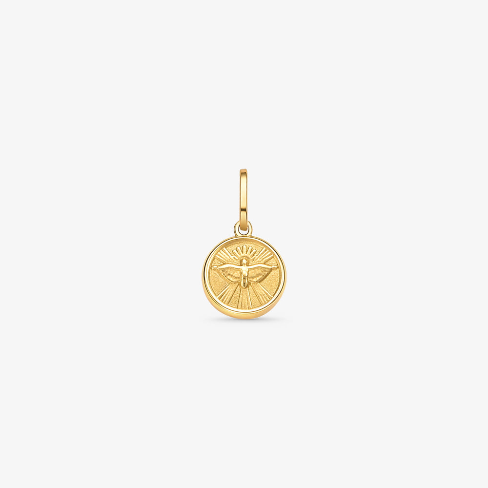 Pingente Divino Espírito Santo em Ouro Amarelo 18K