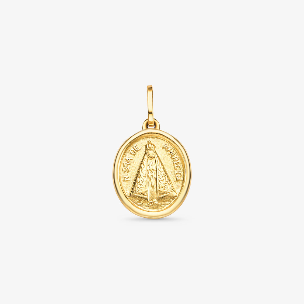 Pingente N.Sra Aparecida em Ouro Amarelo 18K