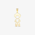 Pingente Menino em Ouro Amarelo 18K