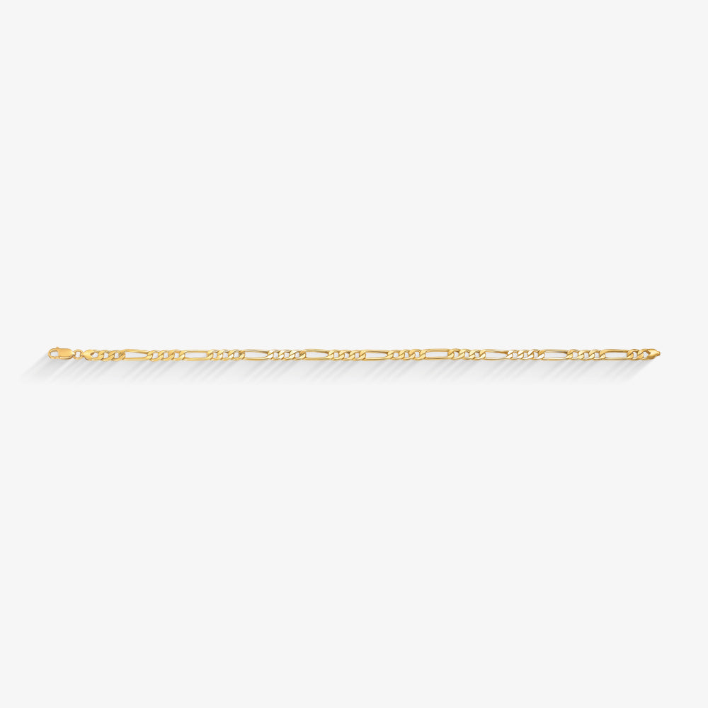 Pulseira Grumet 3x1 em Ouro Amarelo 18K, 20cm