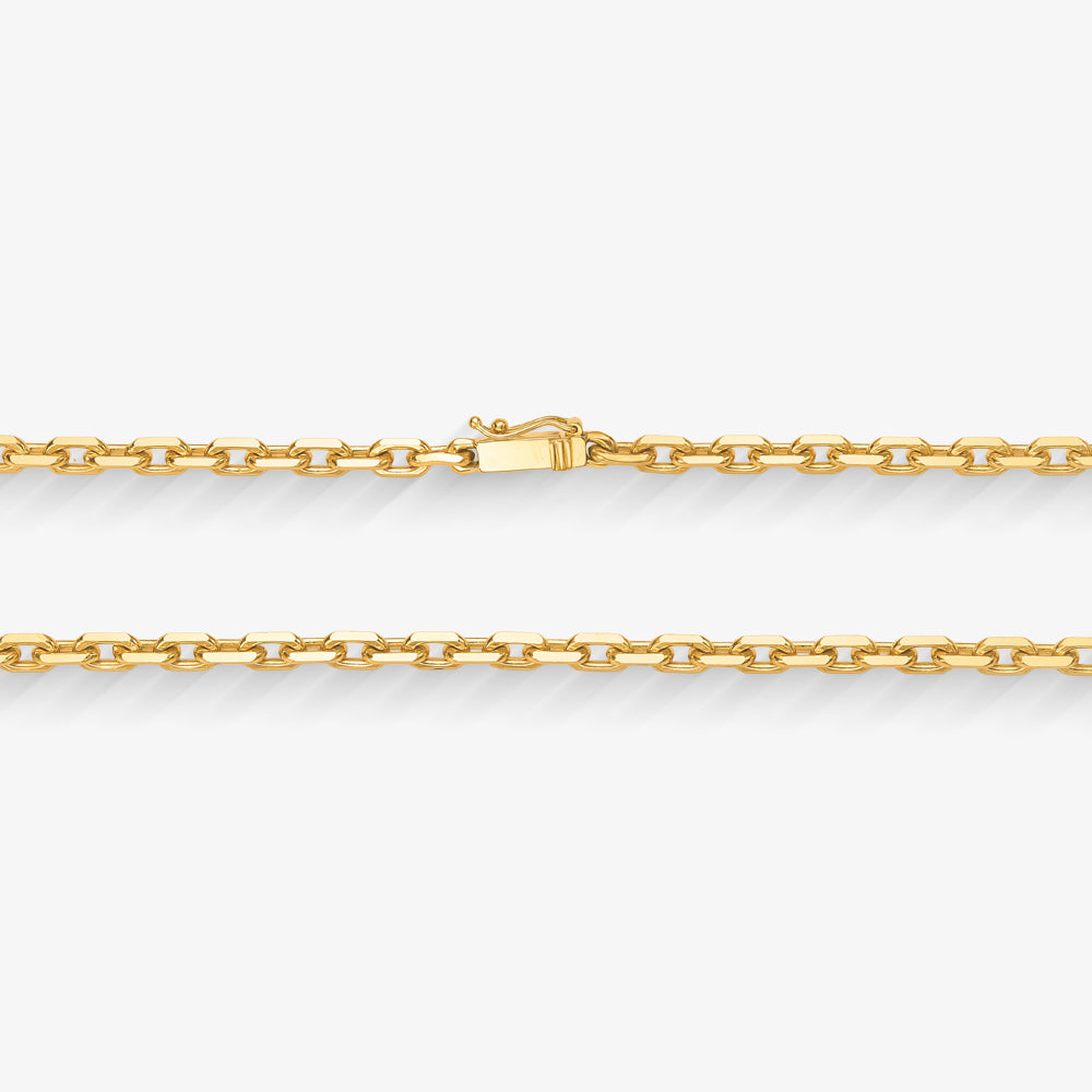 Corrente Cartier Cadeado Maciça em Ouro Amarelo 18K, 70cm