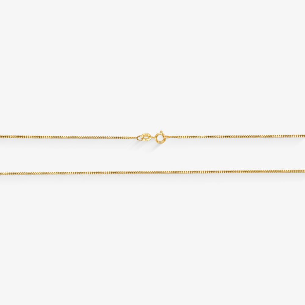Corrente Grumet Fininha em Ouro Amarelo 18K, 45cm