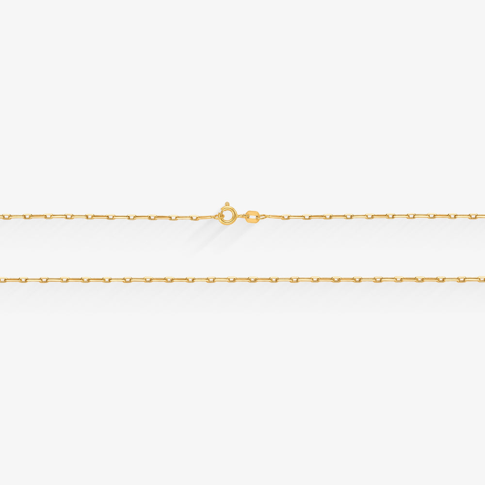 Corrente Cartier Cadeado 1x1 em Ouro Amarelo 18K, 70cm