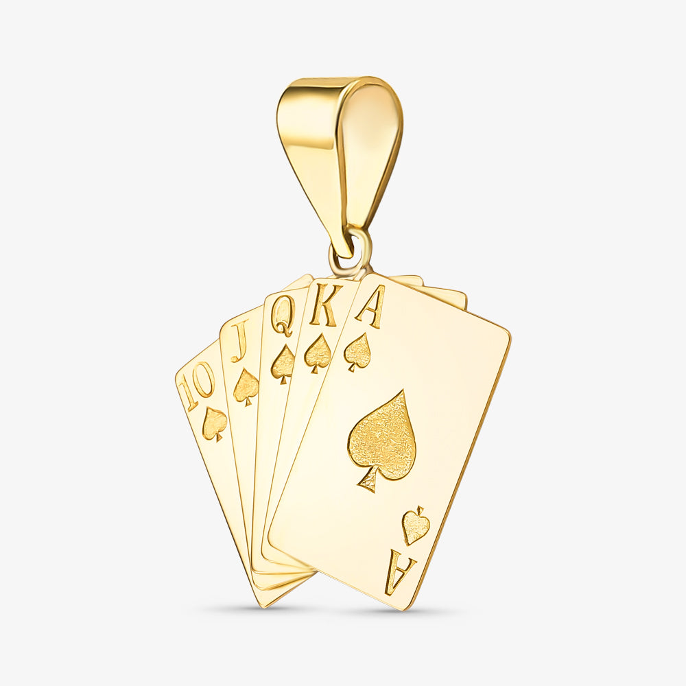 Pingente Cartas em Ouro Amarelo 18K