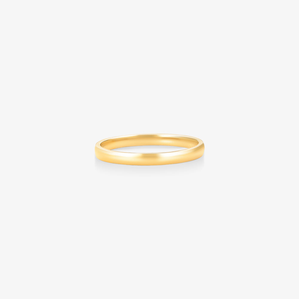 Aliança Belle Lisa Reta Ouro em Amarelo 18K, 2,10mm