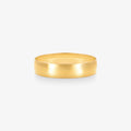 Aliança Lisa Reta em Ouro Amarelo 18K, 4mm