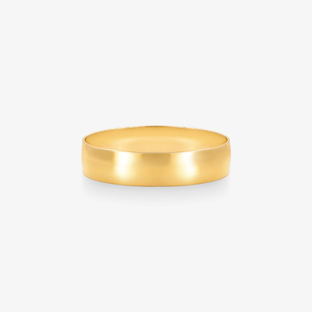 Aliança Lisa Reta em Ouro Amarelo 18K, 4mm