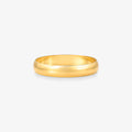 Aliança Verso Lisa Reta em Ouro Amarelo 18K, 3,5mm