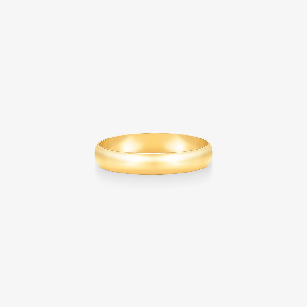 Aliança Unite Lisa Reta em Ouro Amarelo 18K, 3,6mm