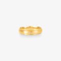 Aliança Luz Comfort com Pedras em Ouro Amarelo 18K, 4,10mm
