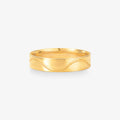 Aliança Compromisso Reta em Ouro Amarelo 18K, 4,60mm