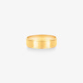 Aliança Fosca Reta em Ouro Amarelo 18K, 5,50mm