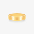 Aliança Fosca Reta em Ouro Amarelo 18K, 5,50mm