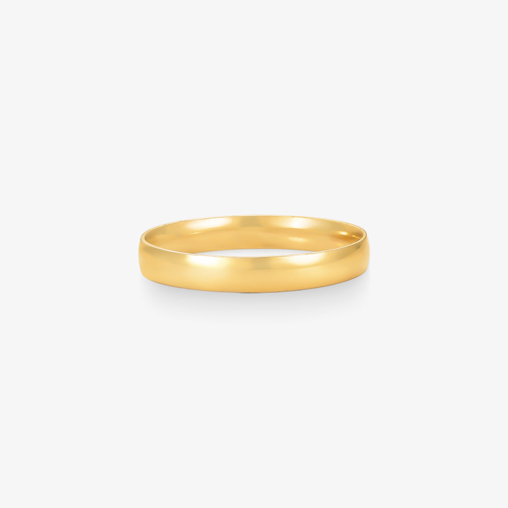 Aliança Paixão Lisa Comfort em Ouro Amarelo 18K, 3,8mm